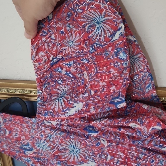 Lucky brand Cold Shoulder Blouse Size 2X Bohemian Cottagecore Feminine Career - Picture 6 of 11